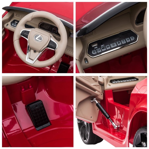 Rootz Lexus -lastenauto - punainen - Pp, metalli - 41,73 cm x 24