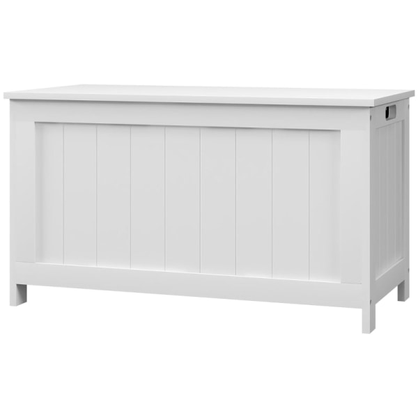 Rootz-istuinarkut - Säilytyslaatikko - Leluarkku - 2 kahvaa - Lastenhuone - Puinen arkku - MDF - Valkoinen - 81L x 40W x 46K cm