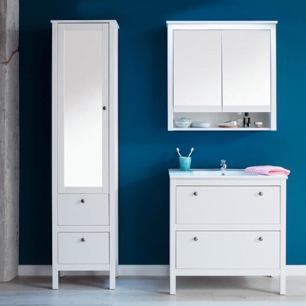Rootz Bathroom Mirror Cabinet - Wall Storage - Vanity Unit - Org