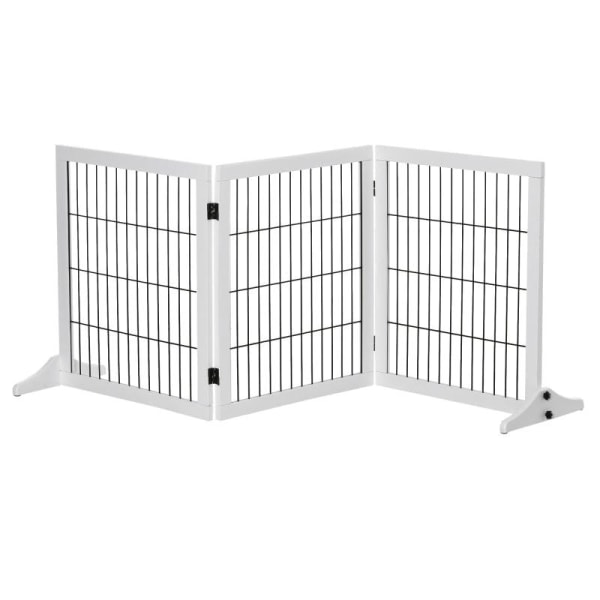 Rootz Barrier - Turvaportti - Koiran portti - Portaiden portti - Koiran turvaportti - Oven turvaportti - Valkoinen - 185 x 36 x 71 cm