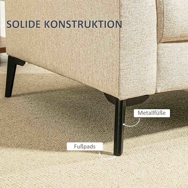 Rootz 2 -paikkainen sohva - pieni sohva - mini -sohva - Ultimate Comfort - 179 x 80 x 89 cm - ruskea