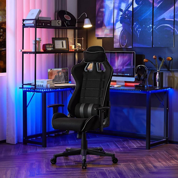 Rootz Ultimate Gaming Chair - Ergonomisk kontorsstol - Andningsbar skrivbordsstol - Meshtyg - Förbättrat hållningsstöd - Justerbar design - Hållbar ko