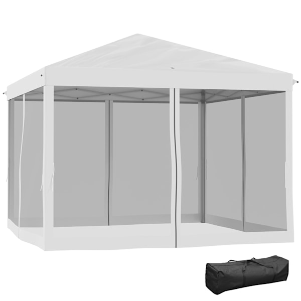 Rootz Folding Pavilion Telt - Foldetelt - Garden Pavilion - Vandafvisende tag - 2,96 m x 2,96 m x 2,65 m