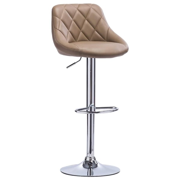 Rootz justerbara barstolar i konstläder - Set med 2 - Bänkpallar - Vridstolar - Bekväma sittplatser - Hållbar konstruktion - Mångsidig design - 84-106