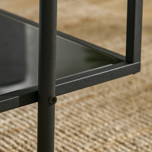 Rootz sofabord med opbevaring - Stuebord - Sofabord - Tilføjer elegance og organisering - 100 cm x 55 cm x 45,5 cm