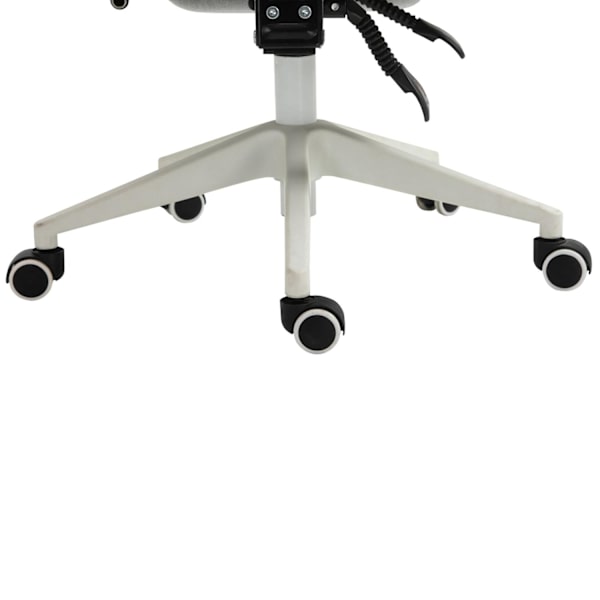 Rootz Kontorsstol - Snurrstol - Executive stol - Ergonomisk - 51 x 50 x 117-127 cm - Justerbar - Fotstöd - Tiltfunktion - Grå