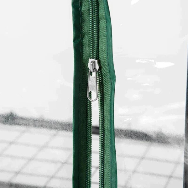 Rootz Drivhus - Bærbart 4-lags Mini Drivhus - Plantedyrkningshusskur med klart låg - Tomathus - Kold ramme - Grøn - 70 x 50 x 160 cm