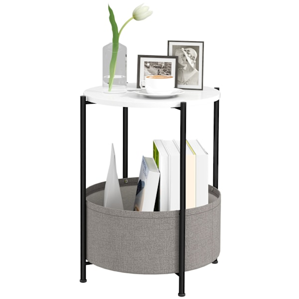 Rootz rund sidobord - soffbord - sängbord - elegant design - 44 cm x 44 cm x 56 cm