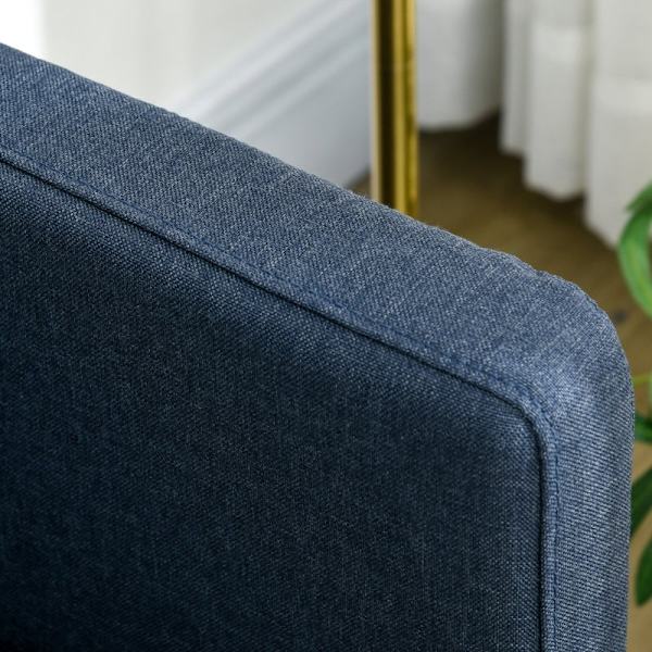 Rootz 2-personers sofa - Loveseat - Polstret sofa - Elegant design - 135L x 67W x 80H cm - Cremefarve - Stof i hør-look