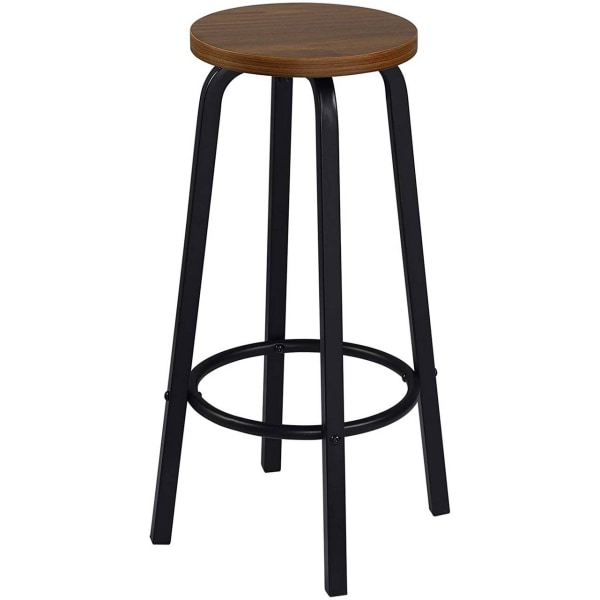 Rootz Modern Bar Pall - Skandinavisk Style Pall - Industrial Design Pall - Robust & hållbar - Ergonomisk komfort - Enkel montering - 30cm x 72cm