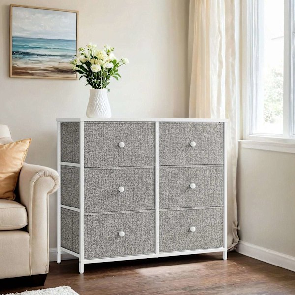 Rootz Chest of skuffe Closet - Fabric Dresser - Storage Cabinet - Letvægt - 30 x 80 x 71 cm