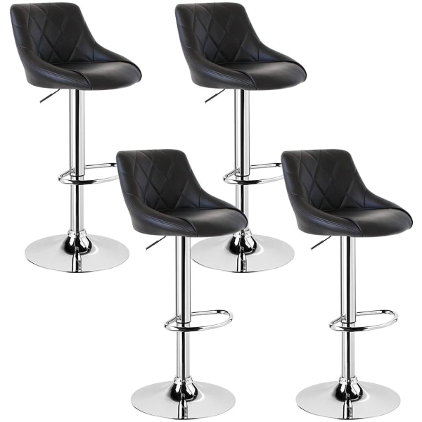 Rootz sæt med 4 barstole - Justerbare bordstole - Drejelige bars