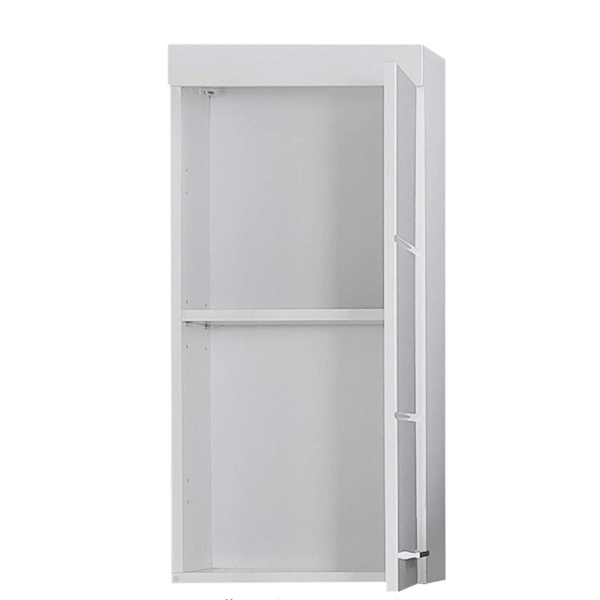 Rootz Vægskab - Badeværelsesskab - Højglans - 37 x 77 x 23cm White High gloss