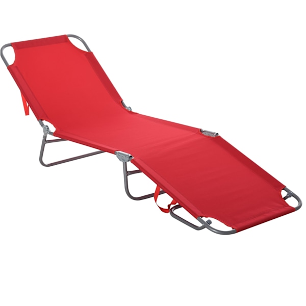 Rootz Sun Lounger - Foldbar Recliner - Justerbar ryggstöd - Komfortdesign - 187 cm x 55 cm x 24 cm