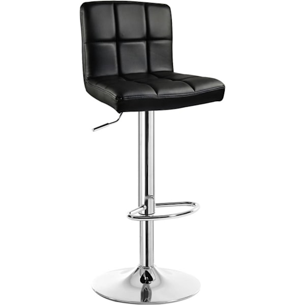 Rootz Barstol - Bordskammel - Højdejusterbar drejestol - Kunstlæder - Ergonomisk fodstøtte - 44 cm x 38 cm - 120 kg bæreevne