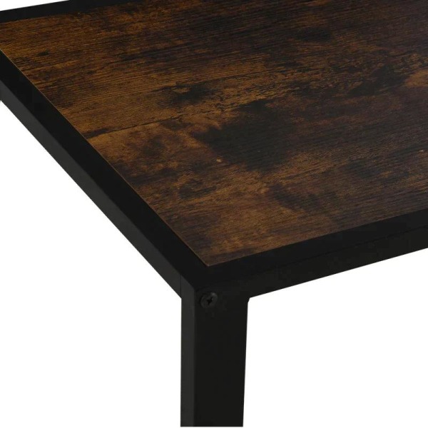 Rootz sidobord - C-format sidobord - Soffbord - Ståbord - Metall Mdf - Rustik brun - 40,6 x 50,8 x 64,2 cm
