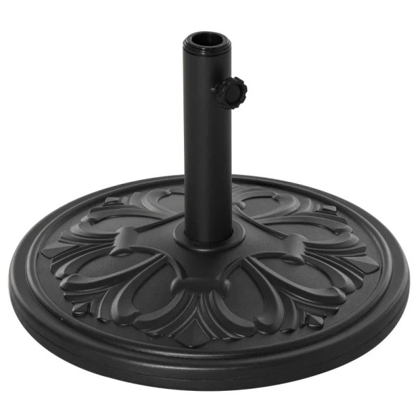 Rootz Parasol Base - Parasol - Vægt Stand Holder - Udendørs - Have - Sort - 48 cm x 48 cm x 34 cm