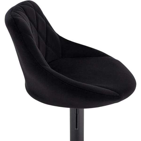 Rootz 2 baarijakkaran setti - Velvet-tasotuolit - Säädettävät ja kääntyvät jakkarat - Mukavat, vakaat, kestävät - 35cm x 38cm Istuin, Korkeus 60cm-82c