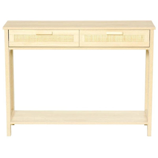 Rootz Console Table - Side Table - Bedroom Console Table - 2 Drawers - Sideboard Entrance - 100 x 30 x 76 cm