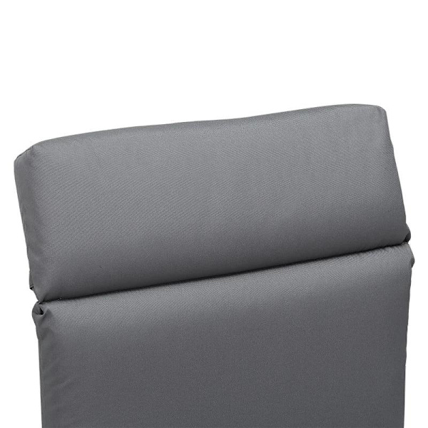 Rootz liggeunderlag - Solsengeunderlag - Havesengeseng - Pude - Polyester/PP fyld - Mørkegrå - 196 x 55 x 8 cm