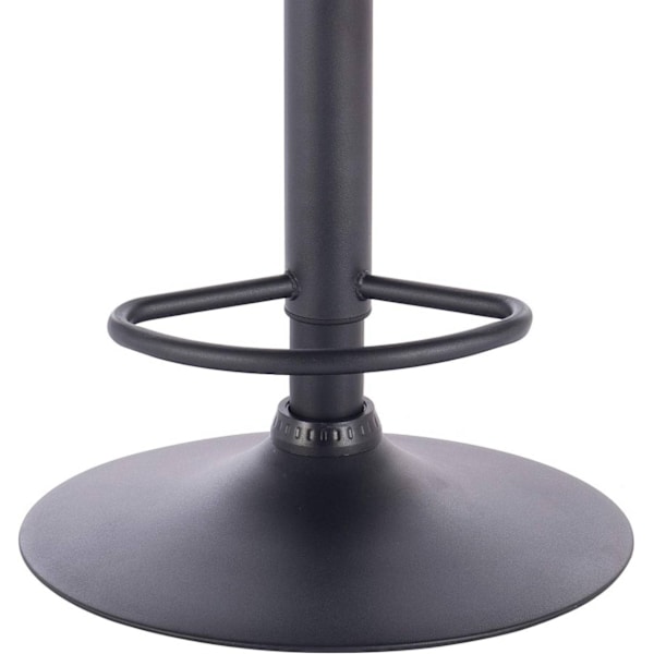 Rootz Barpall - Bänkpall - Justerbar Barstol - Fuskläder - Metallram - Ergonomisk design - Hållbar - Snygg - 51cm x 37cm Sits, 90cm - 112cm Höjd