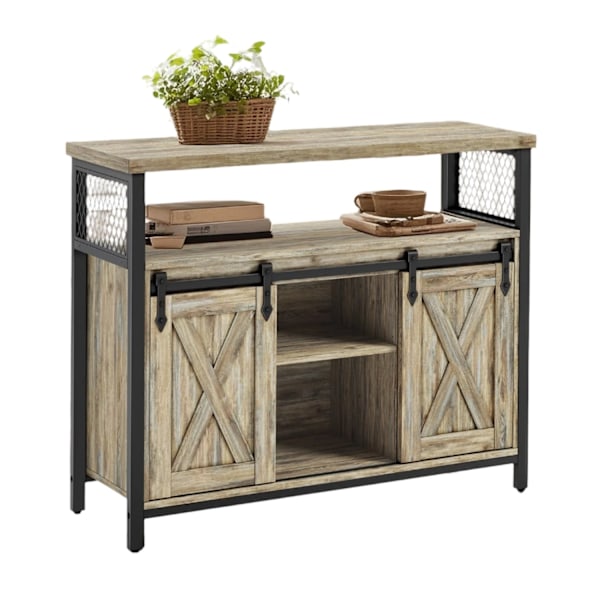 ROTZ Sideboard Kitchen Cabinet - förvaringsskåp - Hållbar träflisbräda - gott om utrymme - 33x100x80cm