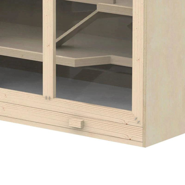 Rootz hamsterbur - Syrisk hamster - Musråttor - Möss Gnagare - Smådjur Hutch - Naturlig träfärg - 115Lx60Wx58H cm