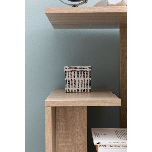 Rootz Sidobord 35x29,5x60 cm Trä Sonoma Design Sidobordssoffa - Soffbord litet modernt - Litet soffbord fyrkantigt - Soffbord högt - Smalt bord vardag