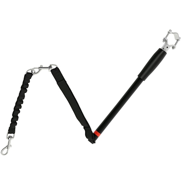 Rootz Bicycle Dog Leash - Elastic Rope - Tubular Steel - Shock -reducerende design - 124 cm Længde - Hold hunde sikkert på cykelture