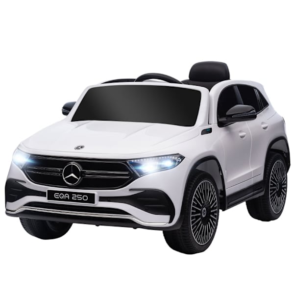 Rootz elektrisk børnebil - Licenseret Mercedes-Benz EQA - Ride-On-bil til børn - Musik & forlygter - Fjernbetjening - 111,5 cm x 69 cm x 52,5 cm - Hvi