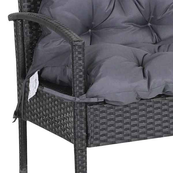 Rootz Bänkkudde - Bänkdyna - Stolsdyna - Swingstolsdyna - Dyna - Grå - L98 x B100 x D8cm