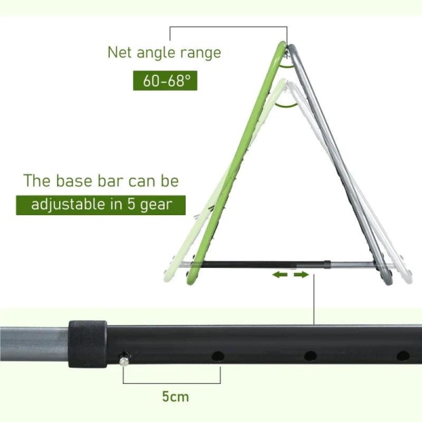 Rootz Rebounder Net - Justerbart Rebounder Net - Træningsmålsæt