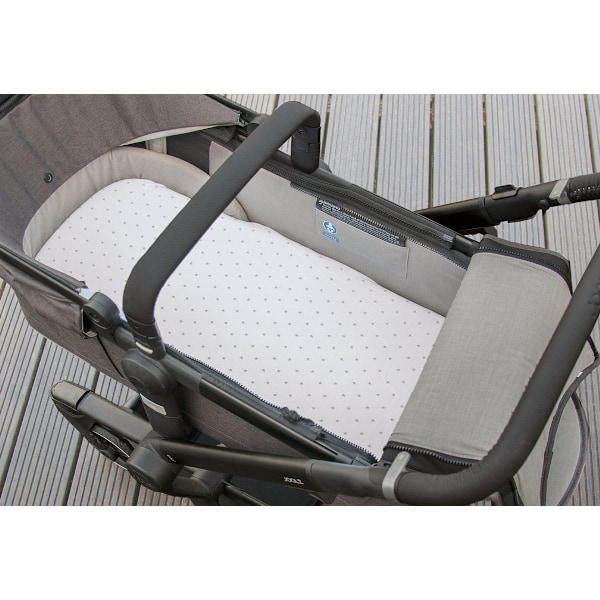 Rootz fitted sheet for Cradles - Add-on lagenen - Jersey stof - Eudermic - 90cm x 39cm x 10cm