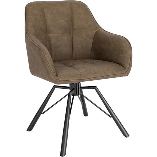 Rootz Swivel Dining Chair - Roterande Stol - Kontorsstol - Ergonomisk design - Bekväma sittplatser - Hållbar konstruktion - 58,5 cm x 82,5 cm x 54,5 c