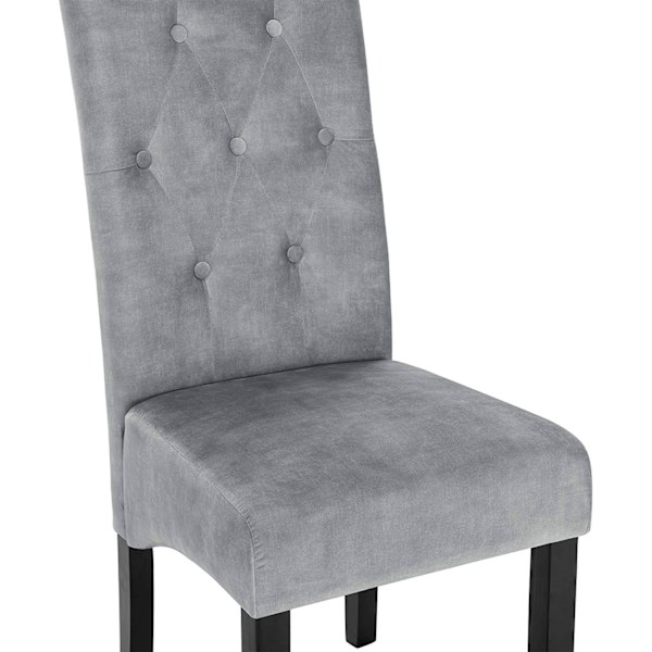 Rootz Velvet Matstolar - Elegant sittplats - Bekväma stolar - Högdensitetsskum - Slitstarkt massivt trä - Halkskydd - 107cm x 47cm x 42cm