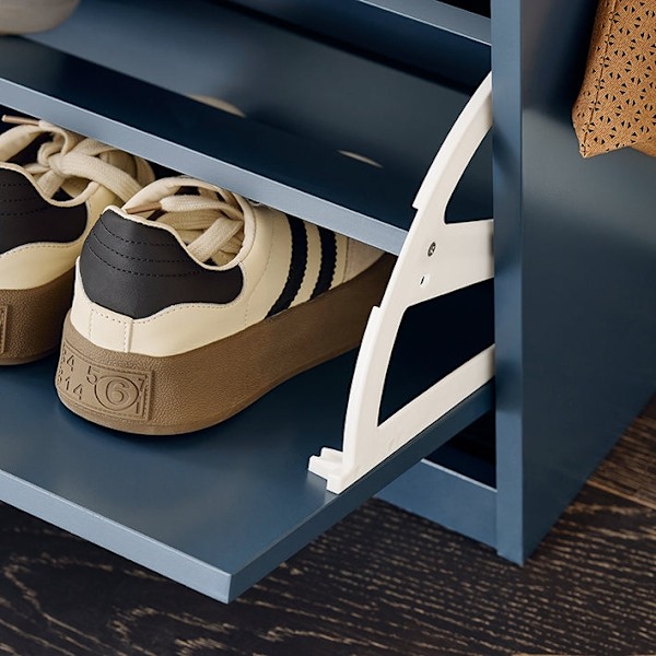 Rootz Shoe Storage -kaappi - jalkineiden järjestäjä - kenkäpidike - tilaa säästävä kenkäteline - läppä - 75x52x24cm