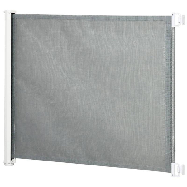 Rootz Sikkerhedslåge - Dør Og Trappeport - Rullebar enhåndsbetjening - PVC - Grå - 5,5-115L x5,5W x 82,5H cm
