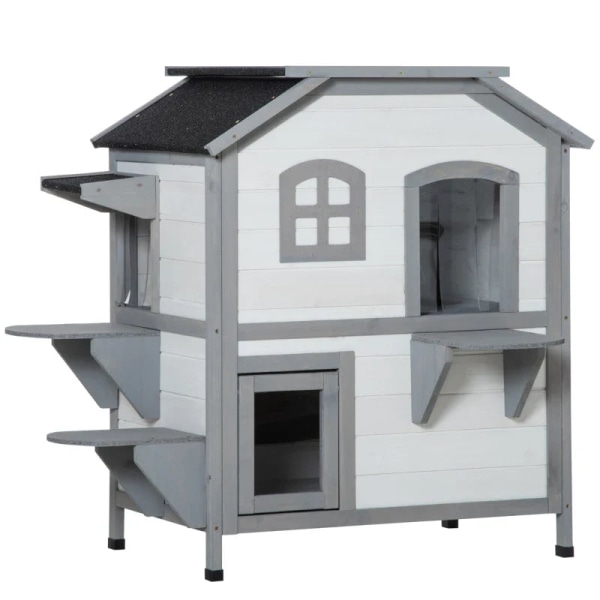 Rootz Cat House - 2 Etager - Vejrbestandig - Vejrbestandig - Sky