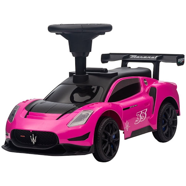 Rootz Maserati GT2 Ride-On Car - Rutebil til børn - Bobby Car - Stille hjul - 65L x 29W x 37H cm