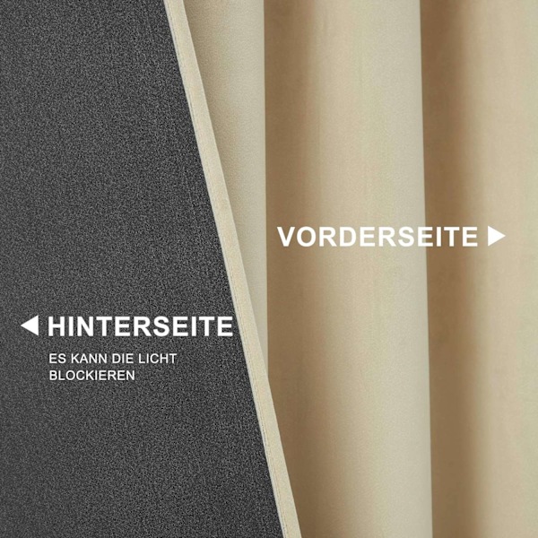 Rootz Luxury Velvet mørklægningsgardiner - Draperer - Vinduesbeklædning - Lysblokering - Termisk isolering - Nem installation - 140cm x 225cm/245cm/27