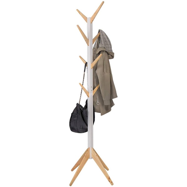 Rootz Klädställ - Stående klädhängare - Garderobsställ - Massivt trä - Robust - Utrymmesbesparande - 180cm x 43cm x 43cm