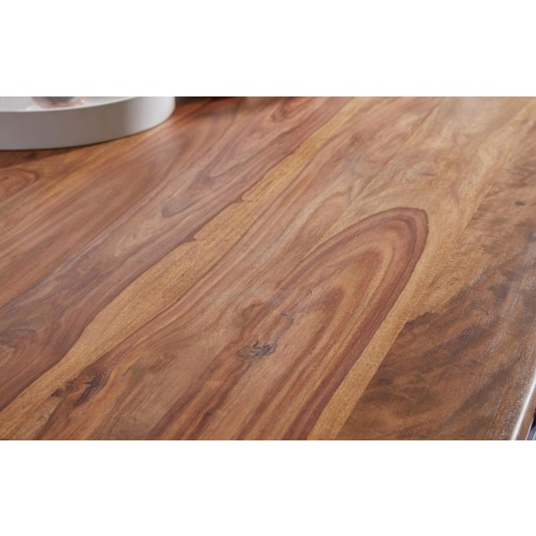Rootz ruokapöytä WL5.586 Sheesham 200x77x100 cm massiivipuupöytä - Designer keittiön pöytä puuta - Massiivinen puupöytä Rustiikki - Ruokapöytä Massiiv