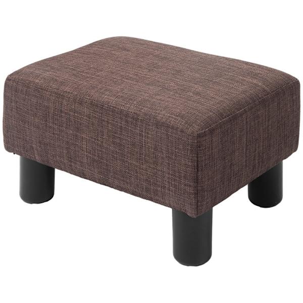 Rootz Snygg Pall med Tygöverdrag - Fotstöd - Soffbord - Bekväma sittplatser - Mångsidig användning - Golvskydd - 40W x 30D x 24H cm - Linnetyg