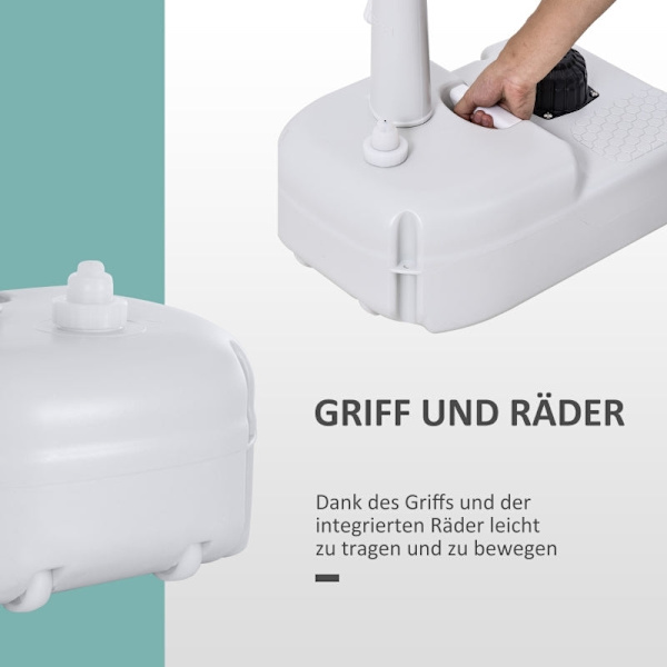 Rootz Portabelt handfat utomhus - Mobilt handfat - Campingdisk - Integrerad tvålautomat - 51 cm x 33,5 cm x 103 cm