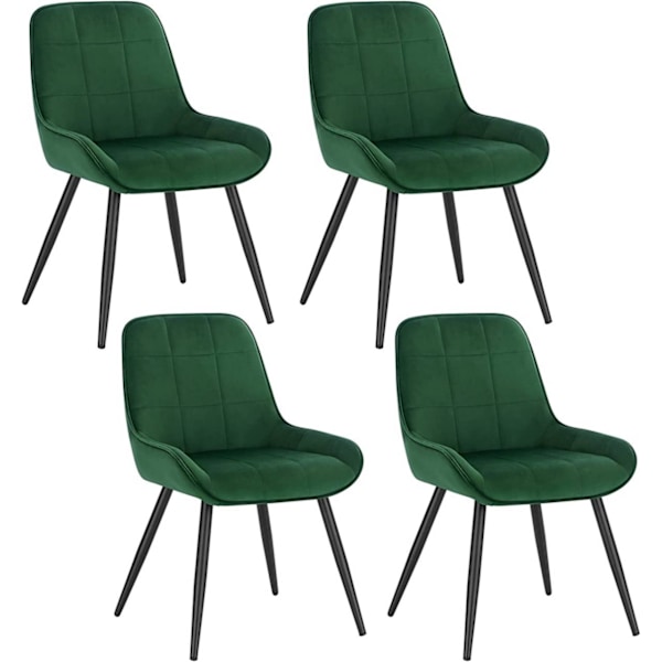 Rootz matstolsset - Stoppade stolar - Köksstol - Sammetsöverdrag - Ergonomisk design - 38cm x 43cm - 81,5cm x 47cm - Lastkapacitet 120kg