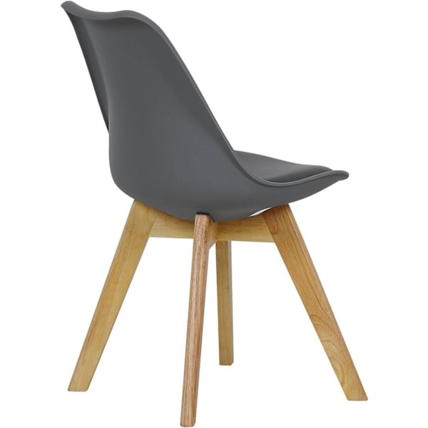 Rootz Ergonomic Dining Chair - Komfortable siddepladser - Stabil og holdbar - Skumpolstring - Skandinavisk stil - 82 cm x 48 cm x 40,5 cm