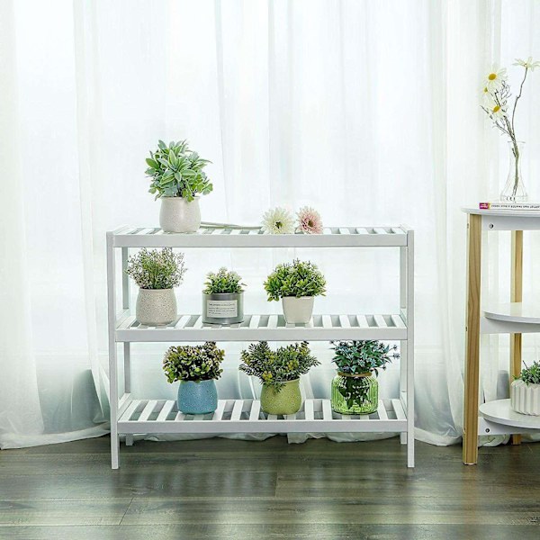 Rootz Bamboo 3-lags skostativ - Baderumsstativ - Opbevaringsstativ - Velegnet til 12 par sko - 70 x 26 x 55 cm
