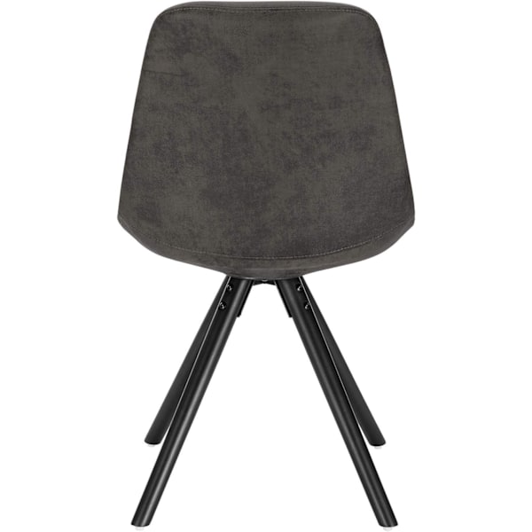 Rootz matstol med ben i massivt trä - Klädd stol - Bekväm sits - Ergonomiskt ryggstöd - Golvskydd - 39D x 43W x 83H cm