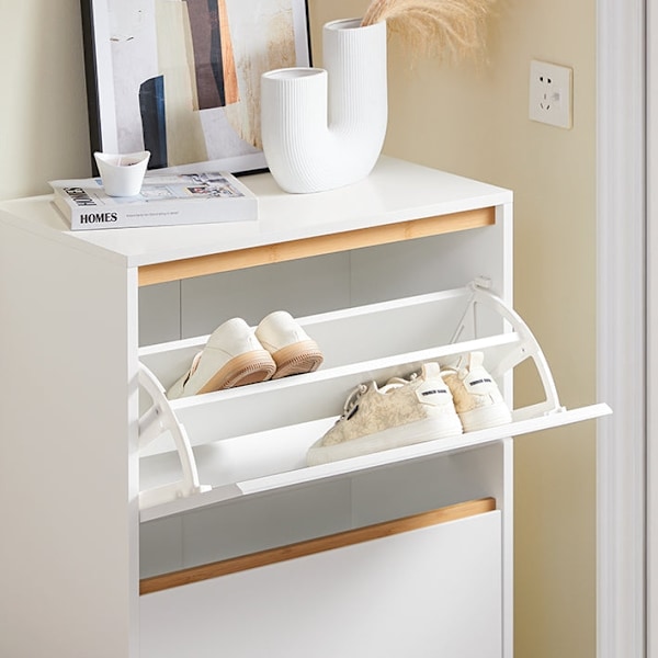 Rootz Modern Shoe Cabinet - Skoorganisatör - Folding Shoe Storage - Space Efficient - 60cm x 122 cm x 34 cm