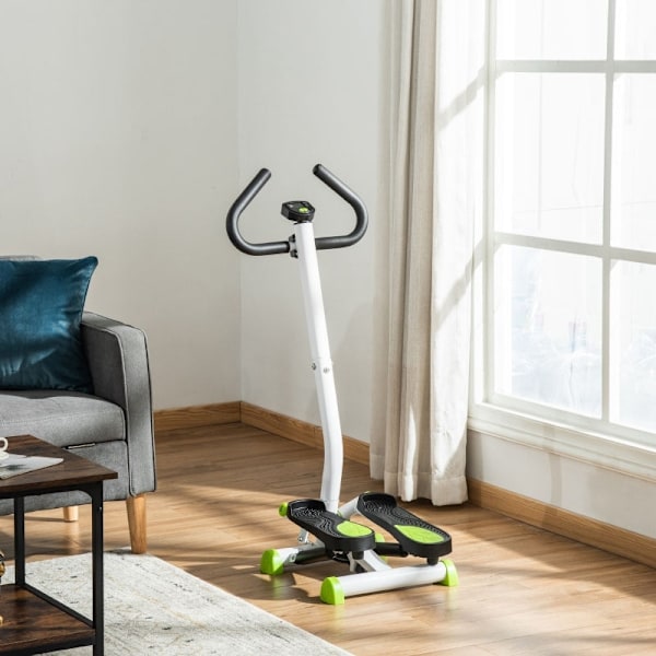Rootz Stepper - Träningsmaskin för underkropp - Stegmaskin - Calories Burned Counter - Stålram - 55cm x 44cm x 108cm